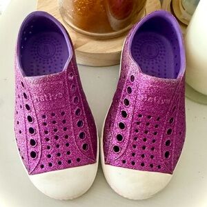 Native Jefferson Bling Slip-on Waterproof Shoe ( Toddler girl 8T)